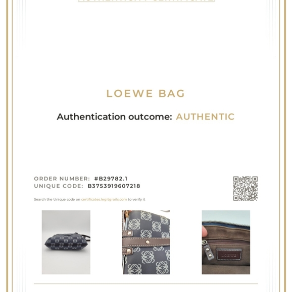 Loewe Vintage Anagram Crossbody Bag PVC Leather - Picture 16 of 16